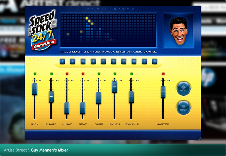 Artist Direct Flash Game