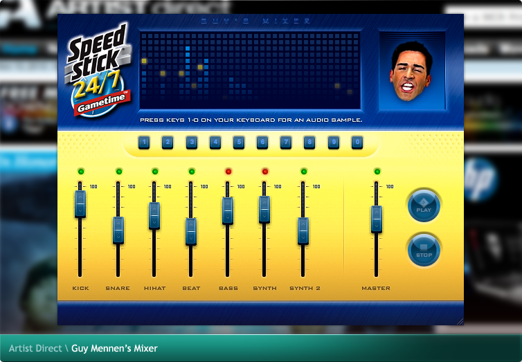 Artist Direct Flash Game